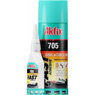 Akfix 705 Fast CA glue with Activator set