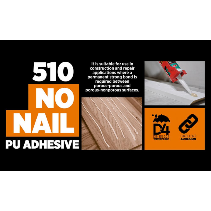 510 No Nail Pu Montage Adhesive
