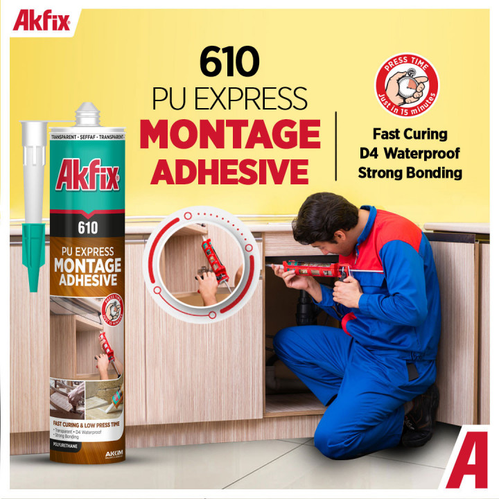 610 PU Express Montage Adhesive (Transparent)