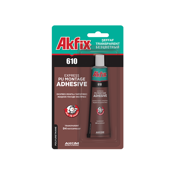 610 PU Express Montage Adhesive (Transparent) TUBE