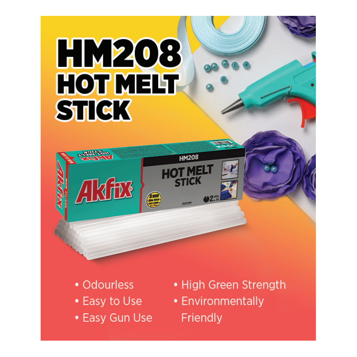 HM208 Hot Melt Stick transparent